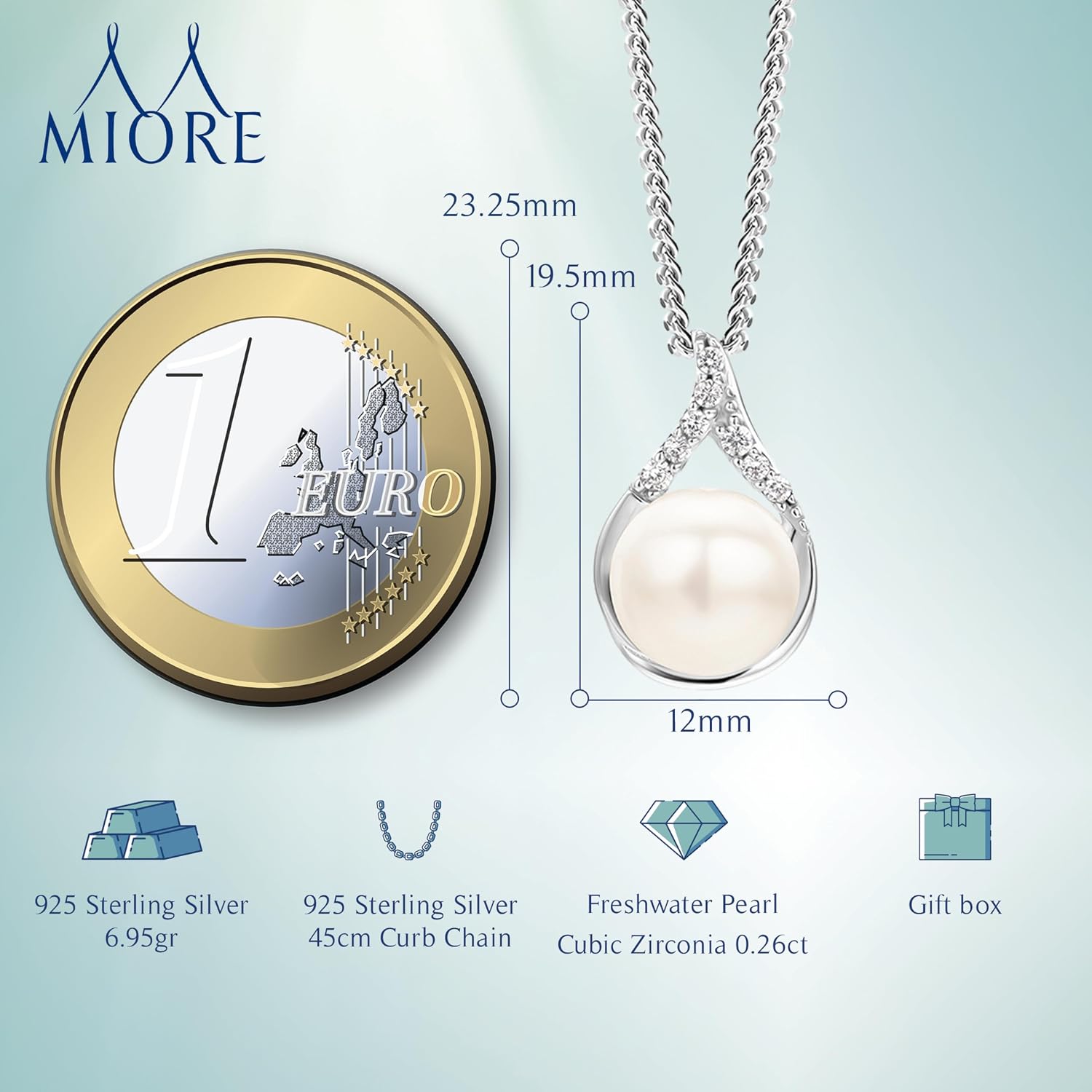 Thumbnail 1 de MIORE Collana Donna Argento 45 cm