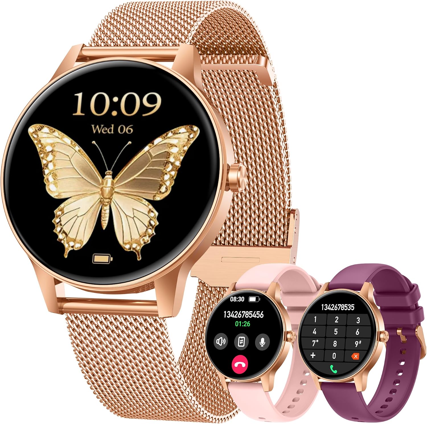 Detalle de Smart Watch Fitness Tracker Women: 1.27'' HD Screen, Calling, Health Monitoring and 114 Sport Modes