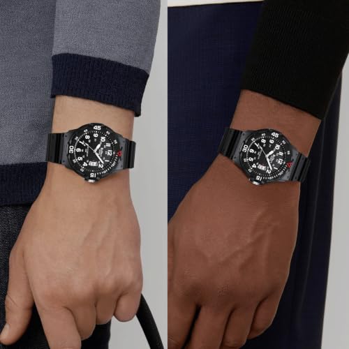 Detalle de HANPOSH Men's Analog Quartz Watch — Minimalist 3 ATM Waterproof Sports Casual Timepiece