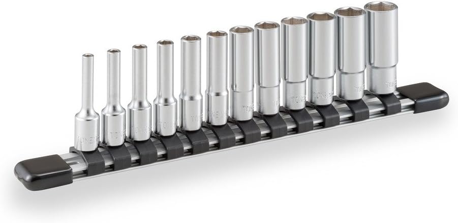 Detalle de トネ(TONE) HSL212 ディープソケットセット 6角・差込角6.35mm、12点