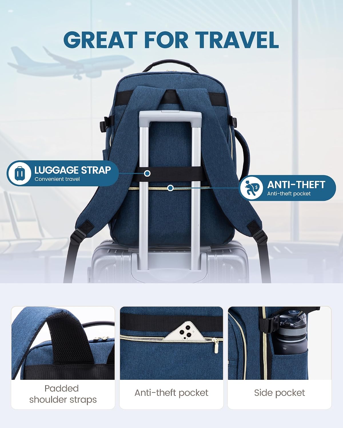 Thumbnail 5 de LOVEVOOK Travel Backpack 40L