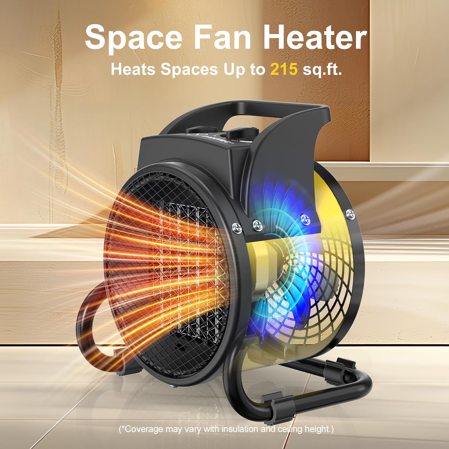 Detalle 2 de DAHTEC Electric Fan Heater 2000W portable ceramic heater