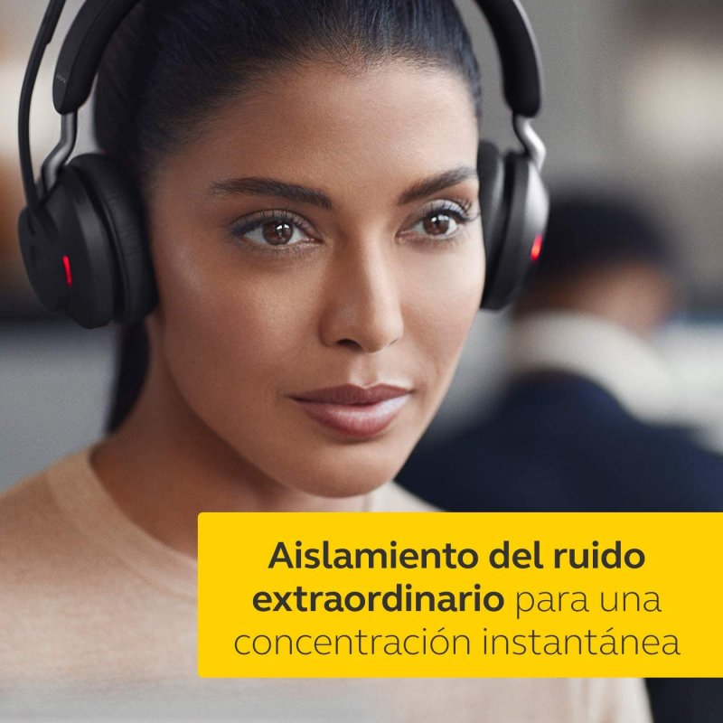 Thumbnail 2 de Jabra Evolve2 65 MS: Auriculares Bluetooth/USB-C para concentración y llamadas claras