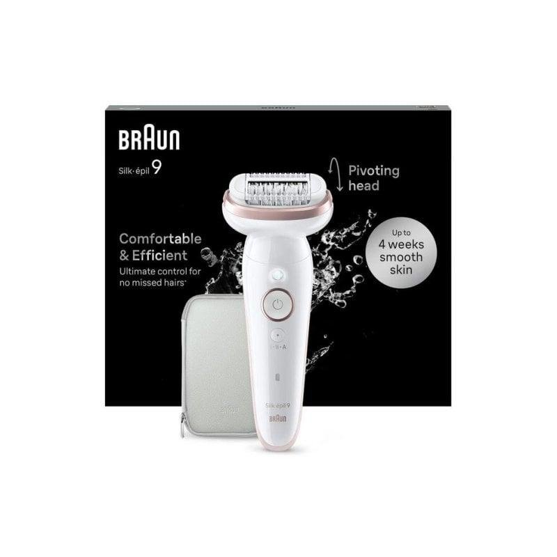 Detalle 2 de Braun Silk-épil 9 Oro Blanco (40 pinzas) MicroGrip Wet&Dry, depiladora sin cable