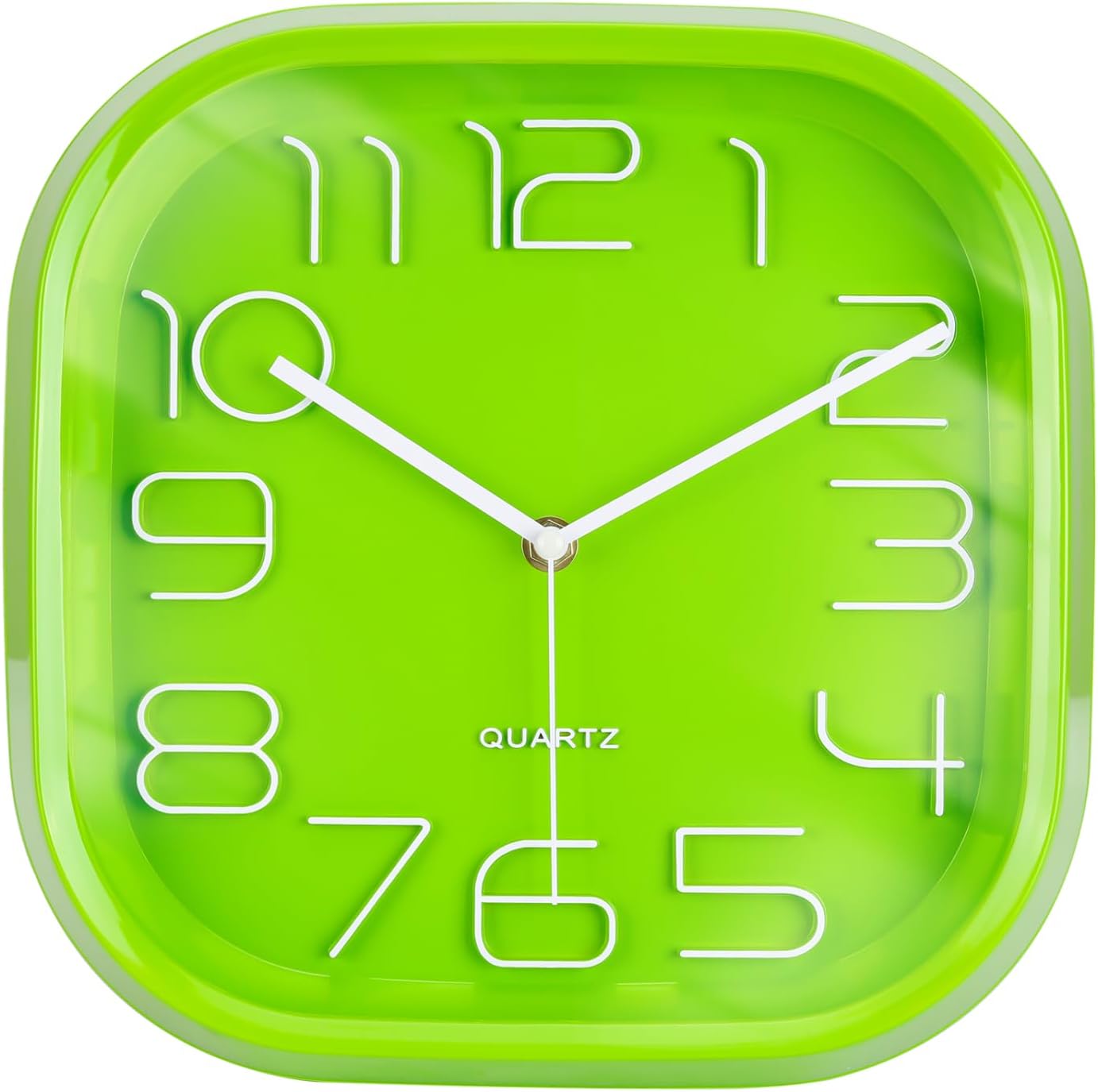 Detalle de Topkey 11 Inch Square Ultra Silent Sweep Wall Clock