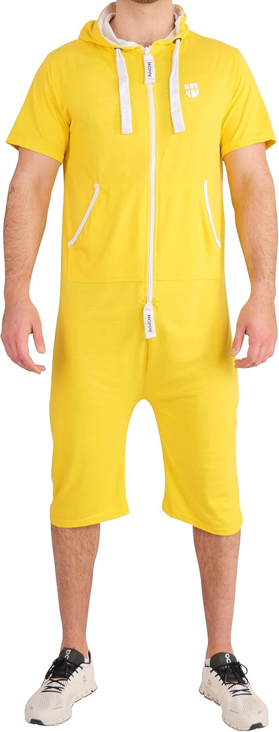 Thumbnail 3 de Gennadi Hoppe Herren Jumpsuit kurz – Overall Einteiler Jogger für den Sommer