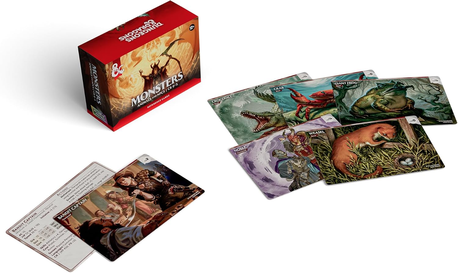 Detalle de Dungeons & Dragons モンスター・リファレンスカード 動物・NPC 112体収録