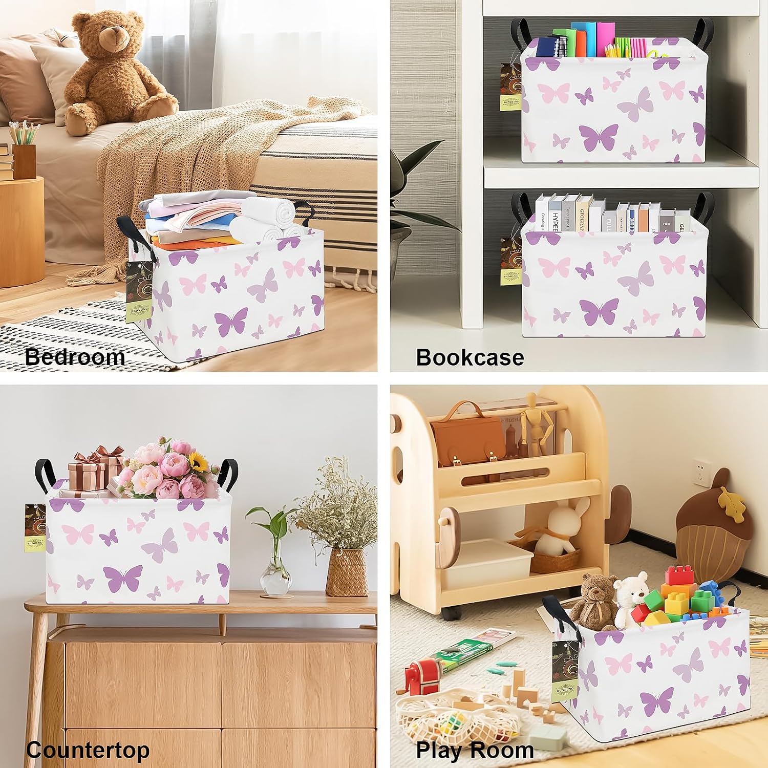 Thumbnail 4 de HUNRUNG Canvas Storage Basket