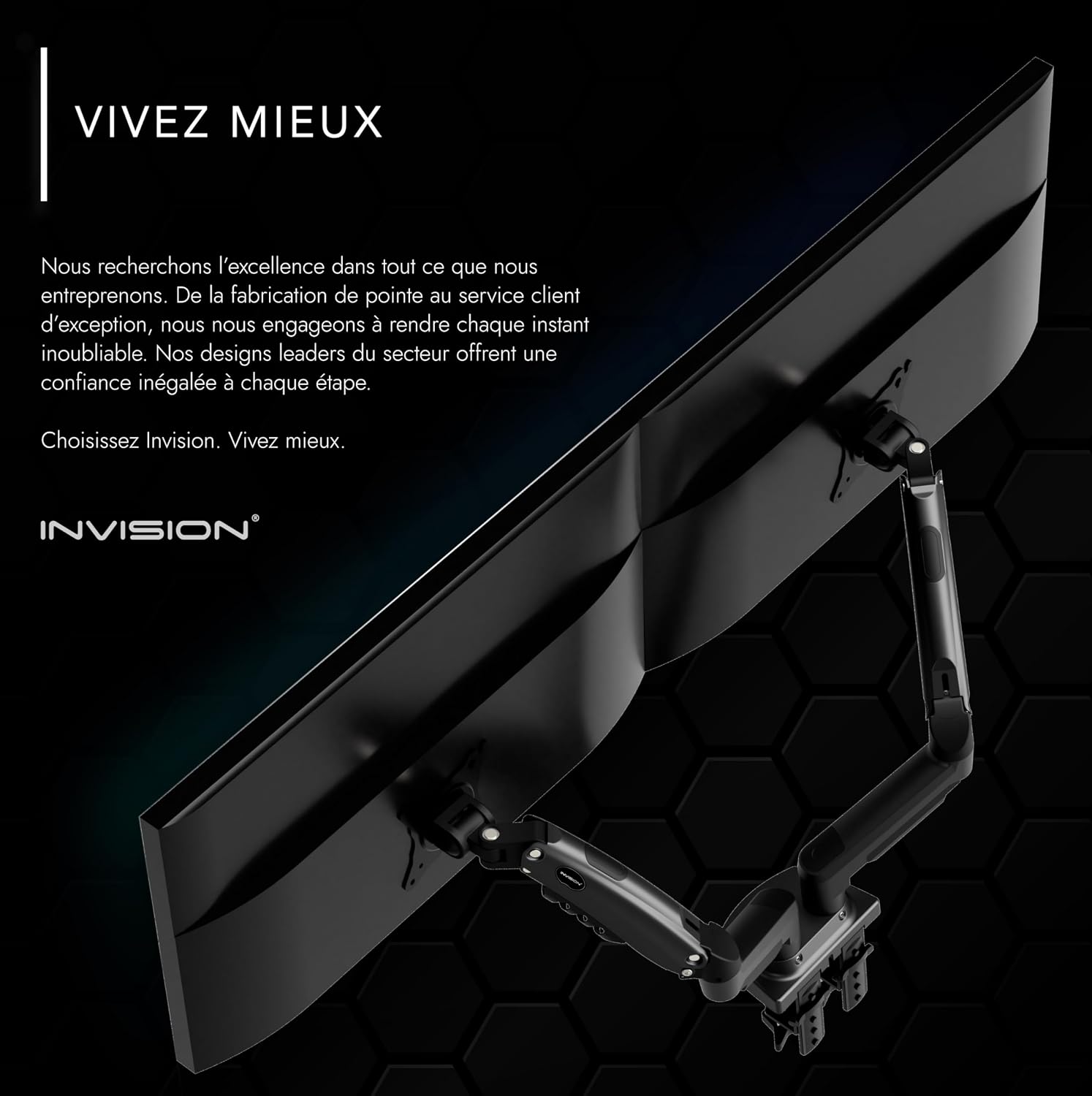 Thumbnail 4 de Invision MX400 support écran double 2–9 kg