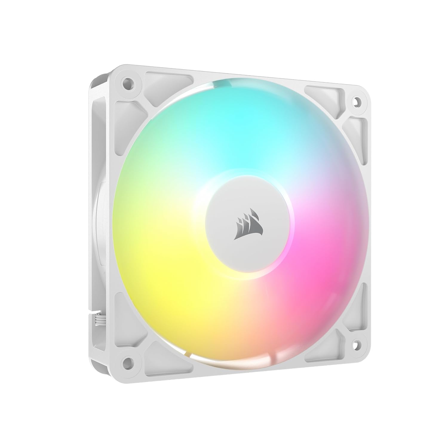 Detalle de CORSAIR RS120 ARGB CO-9050184-WW 120 mm PWM Fan, White, Daisy-Chain