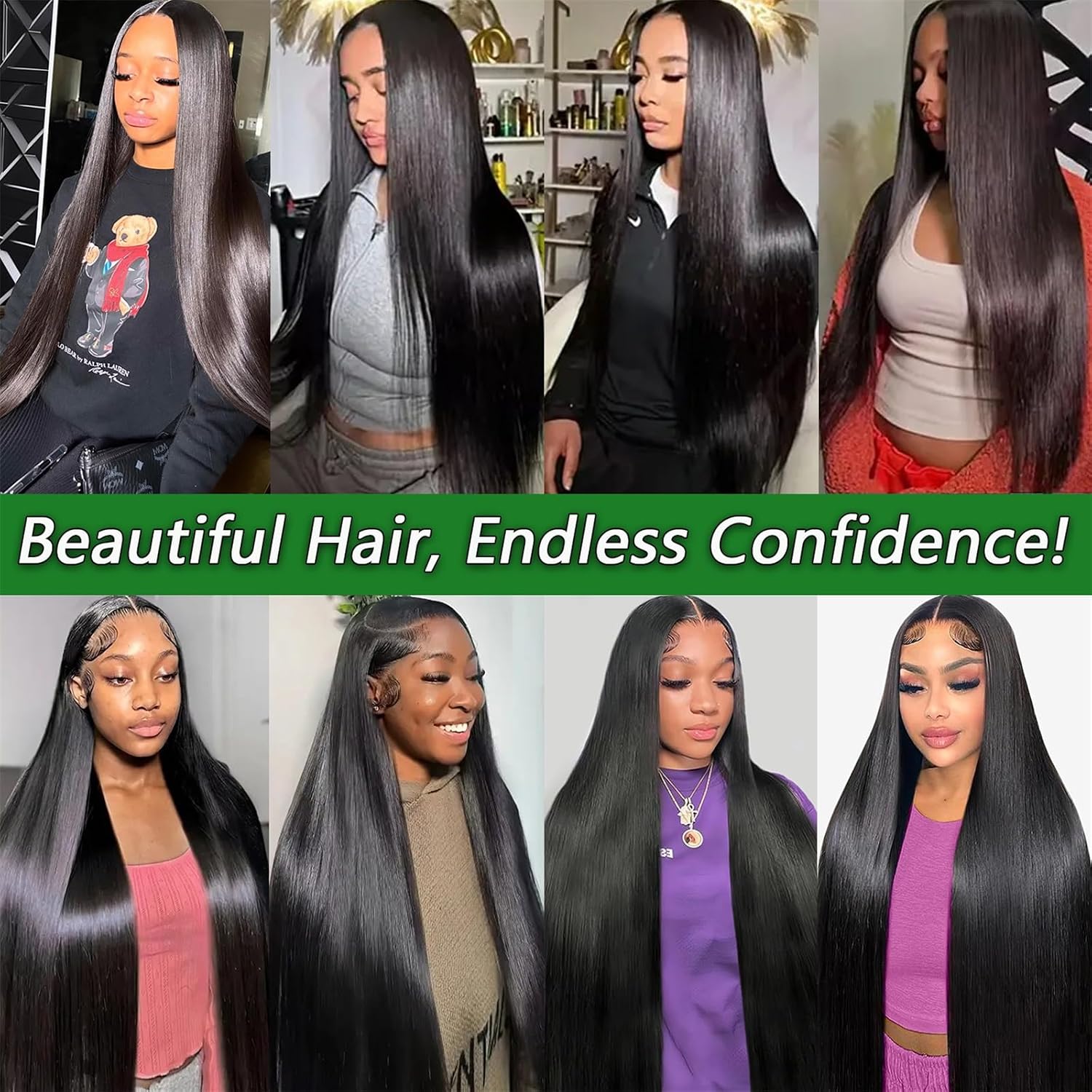 Thumbnail 5 de 12A 4 Bundles Straight Human Hair 18–24in