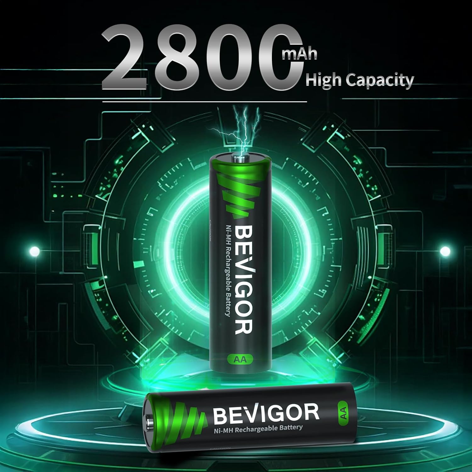 Thumbnail 4 de BEVIGOR AA 2800mAh rechargeable pack