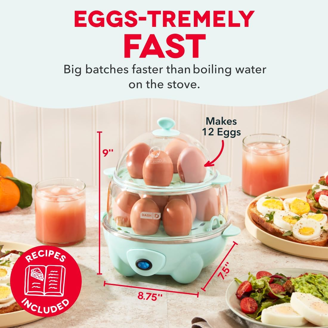 Detalle 2 de Dash Deluxe Egg Cooker Holds 12 Eggs
