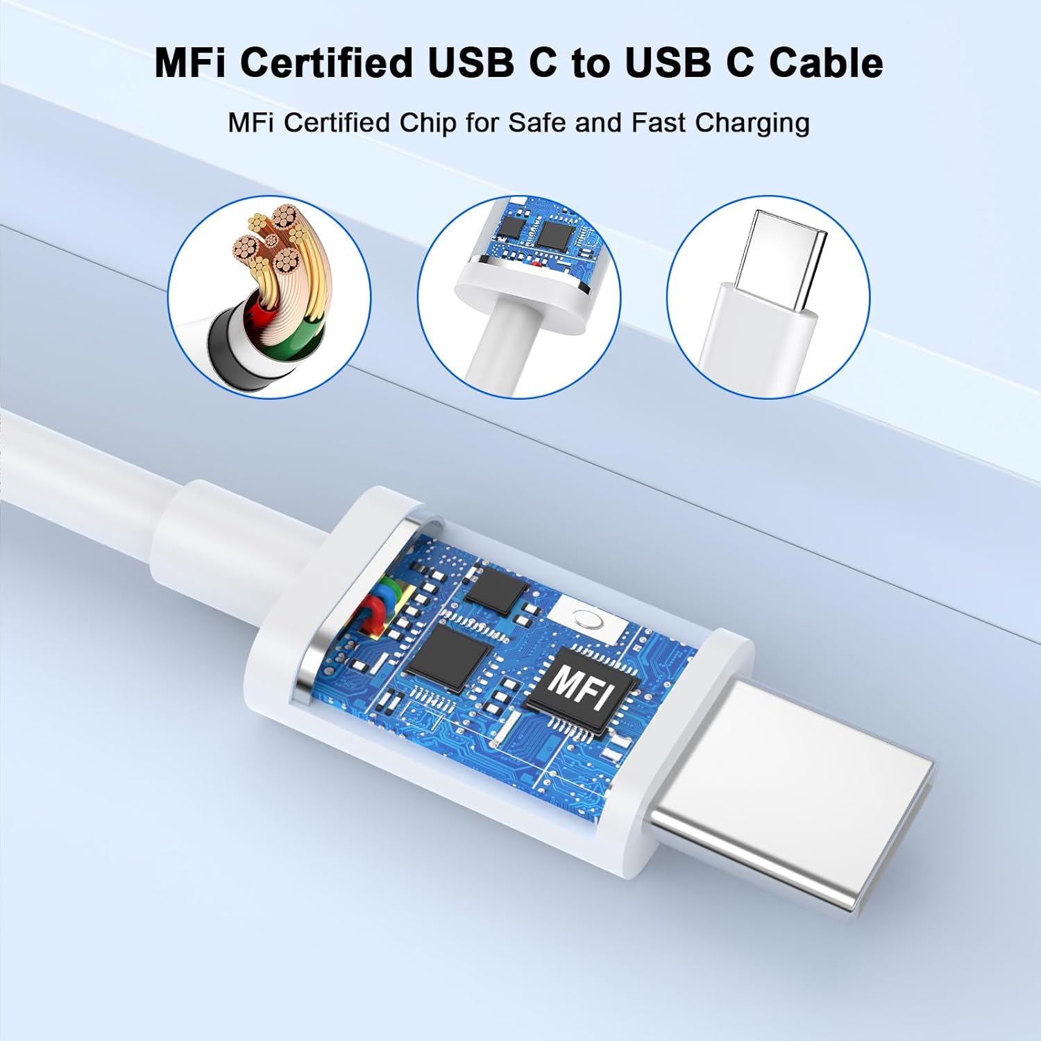 Thumbnail 5 de 20W USB‑C Charger 2 Pack with 6ft Cable