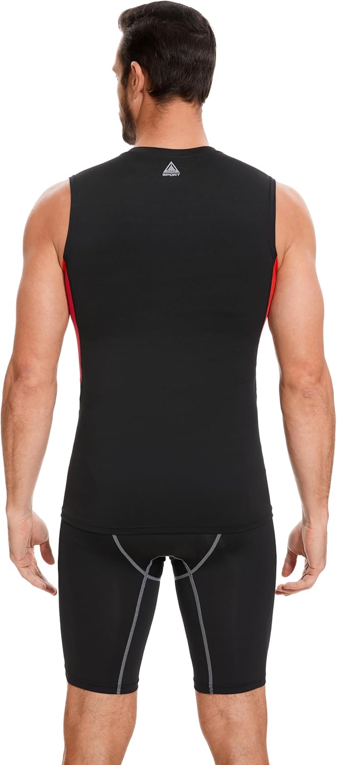 Thumbnail 4 de AMZSPORT canotta da uomo a compressione per palestra, running e bodybuilding
