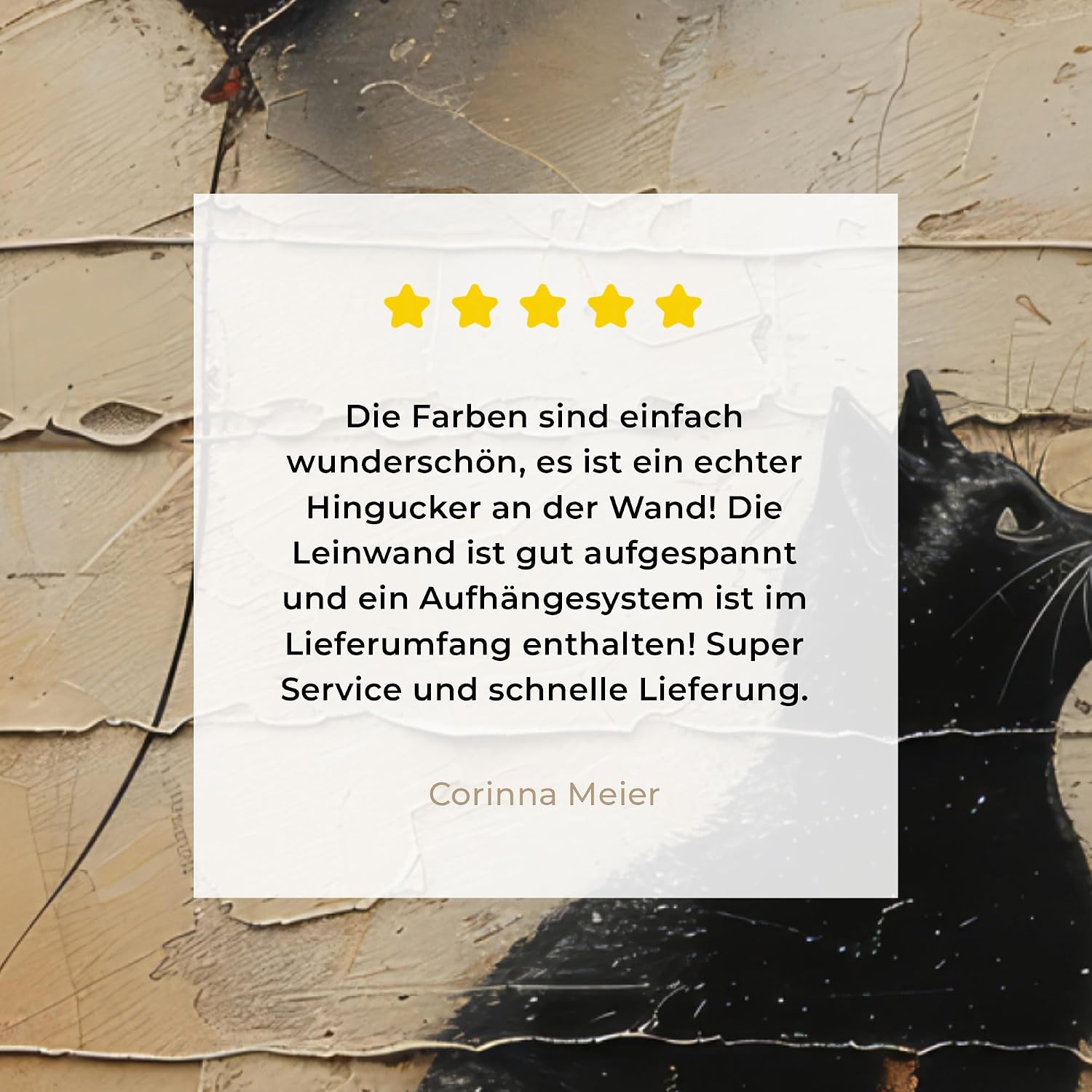 Thumbnail 5 de MuchoWow Impression sur Toile Photo Peinture 60x80 cm – Chat, Ballon et Graffiti (Banksy) – Décoration Murale