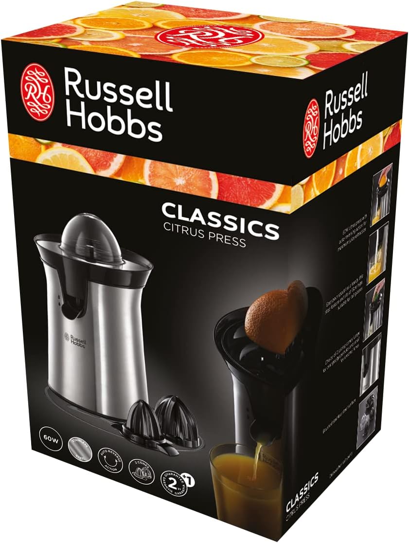 Detalle de Russell Hobbs Presse-agrumes Électrique Automatique Classic Inox brossé – 22760-56
