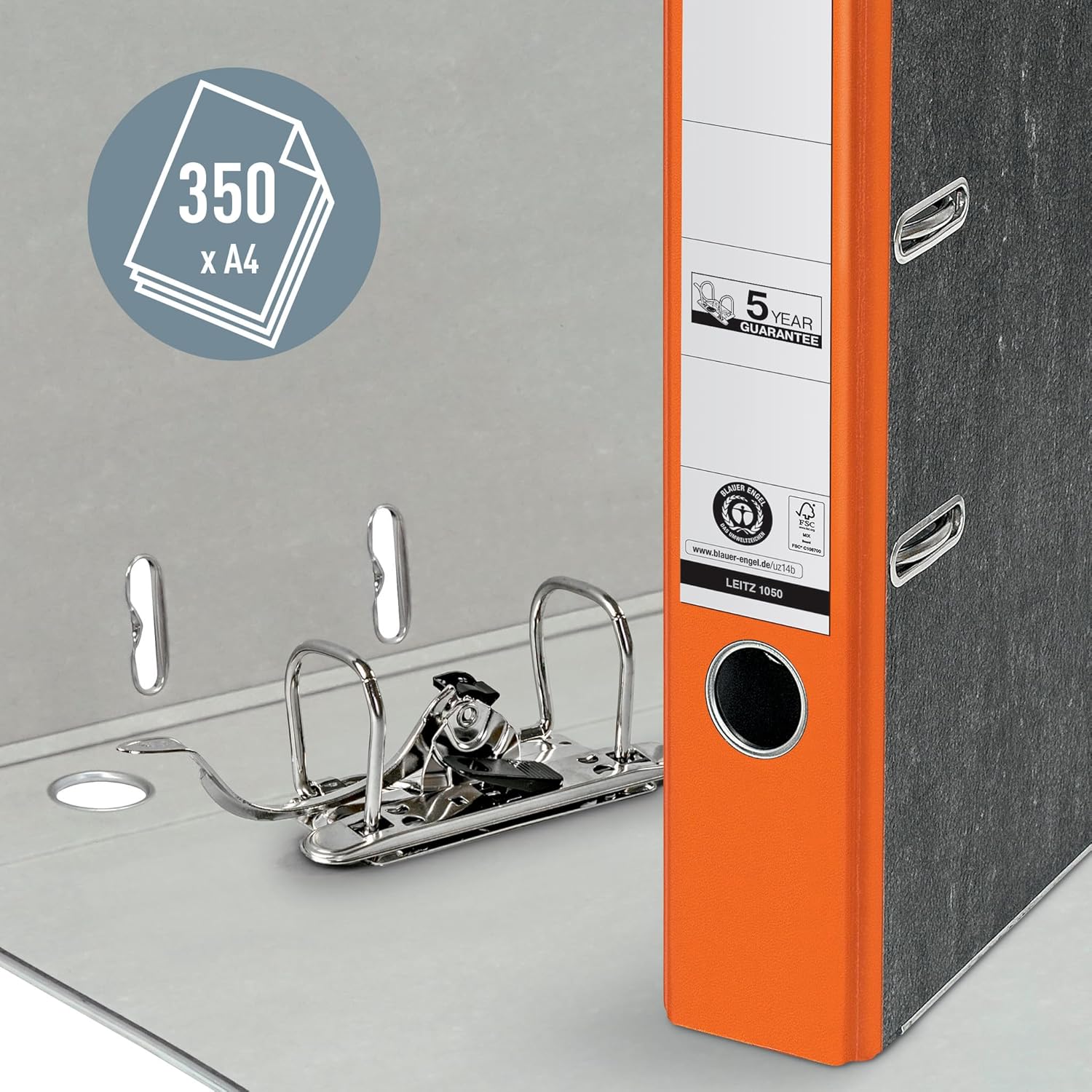 Thumbnail 2 de Leitz Qualitäts-Ordner 20er Pack – Original, DIN A4, 5 cm, orange