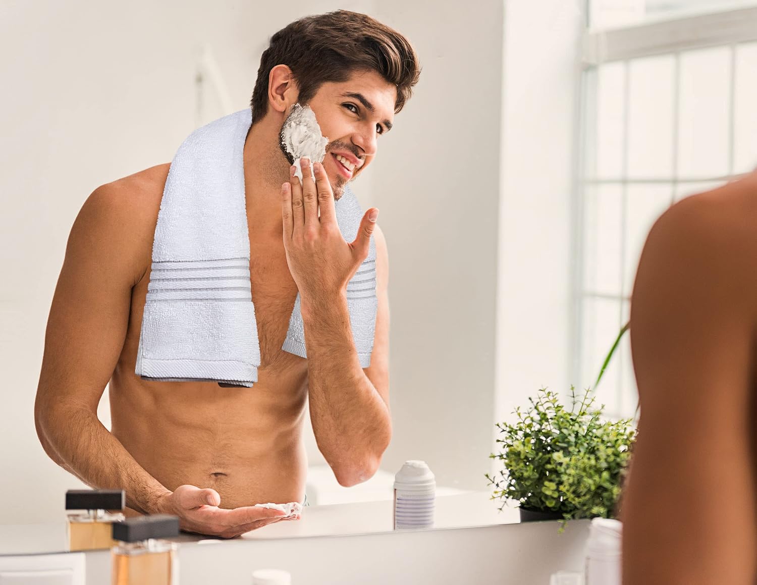 Thumbnail 3 de Utopia Towels Ensemble de 8 Serviettes Haut de Gamme en Coton – Blanc