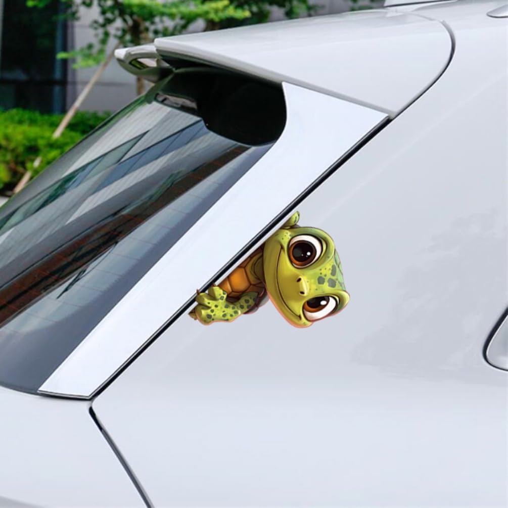 Thumbnail 6 de DK660 Adorable Tiny Turtle Car Sticker (Pack of 2) – 10 x 14 cm