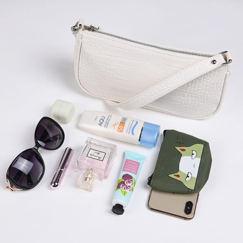 Thumbnail 2 de Aucuu Leather Shoulder Bag for Women: Mini 90s Crocodile Pattern PU Crossbody