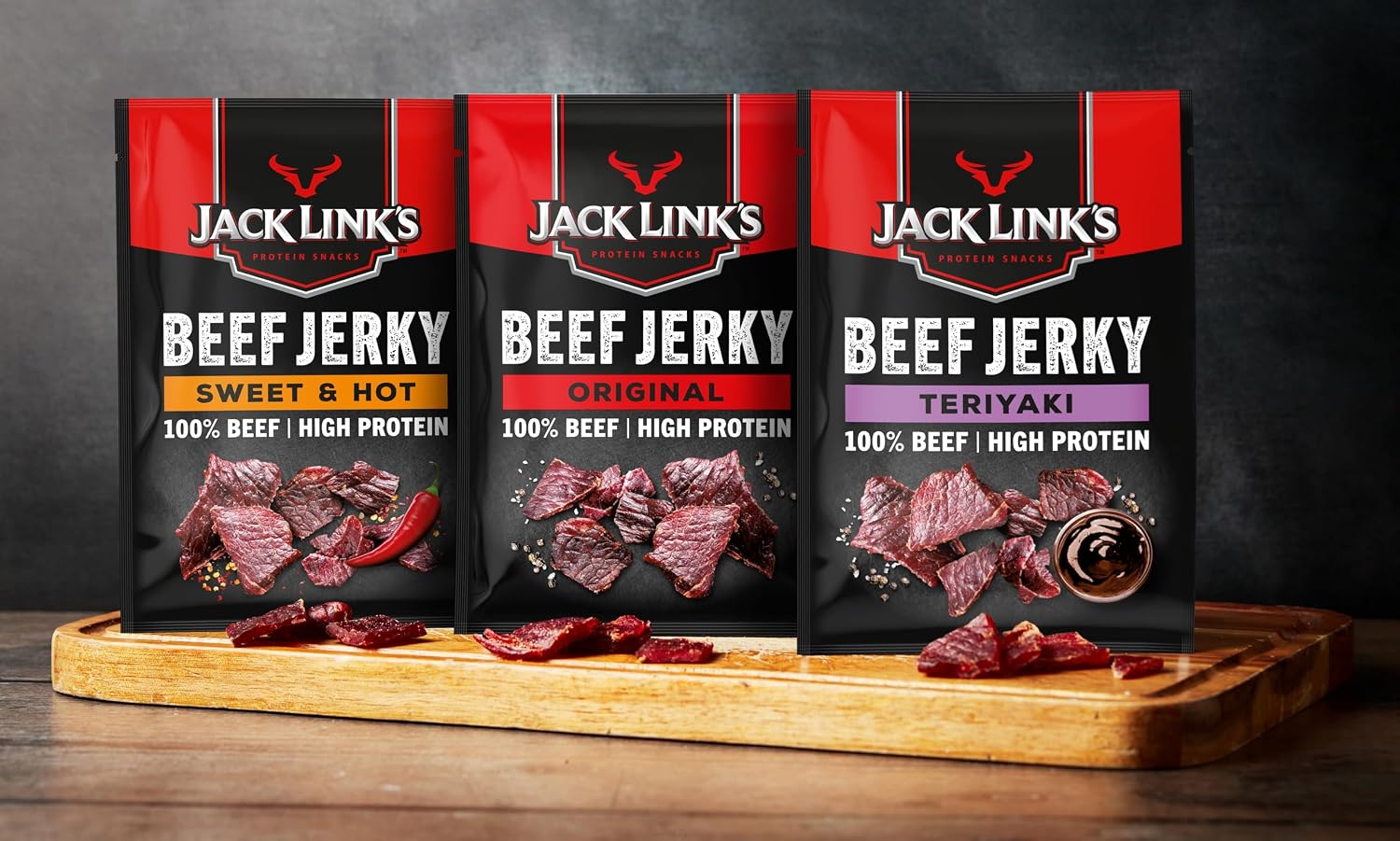 Thumbnail 6 de Jack Links Beef Jerky Teriyaki 🥩 Alta en Proteínas 12x25g