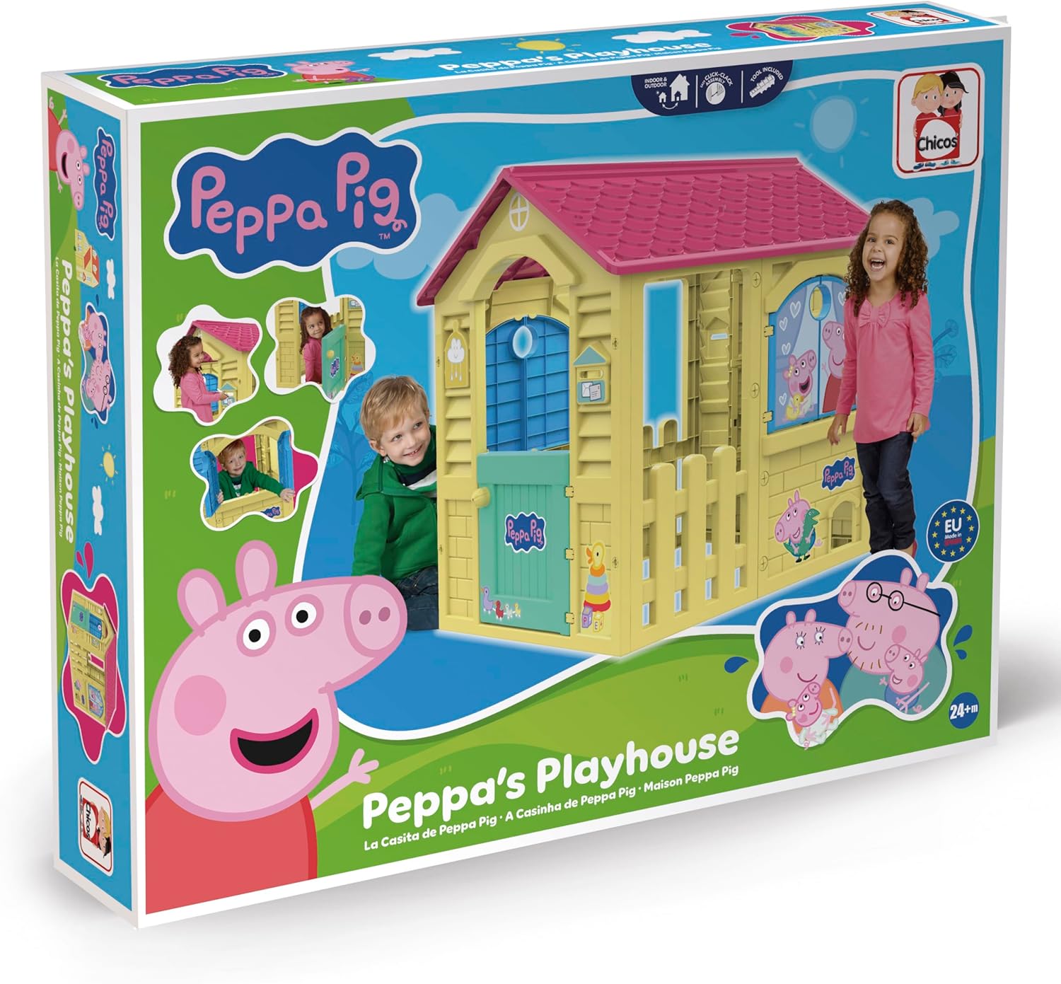 Thumbnail 4 de Chicos Peppa Pig Spielhaus – Robustes Outdoor-Gartenhaus für Kinder ab 2 Jahren (89503)