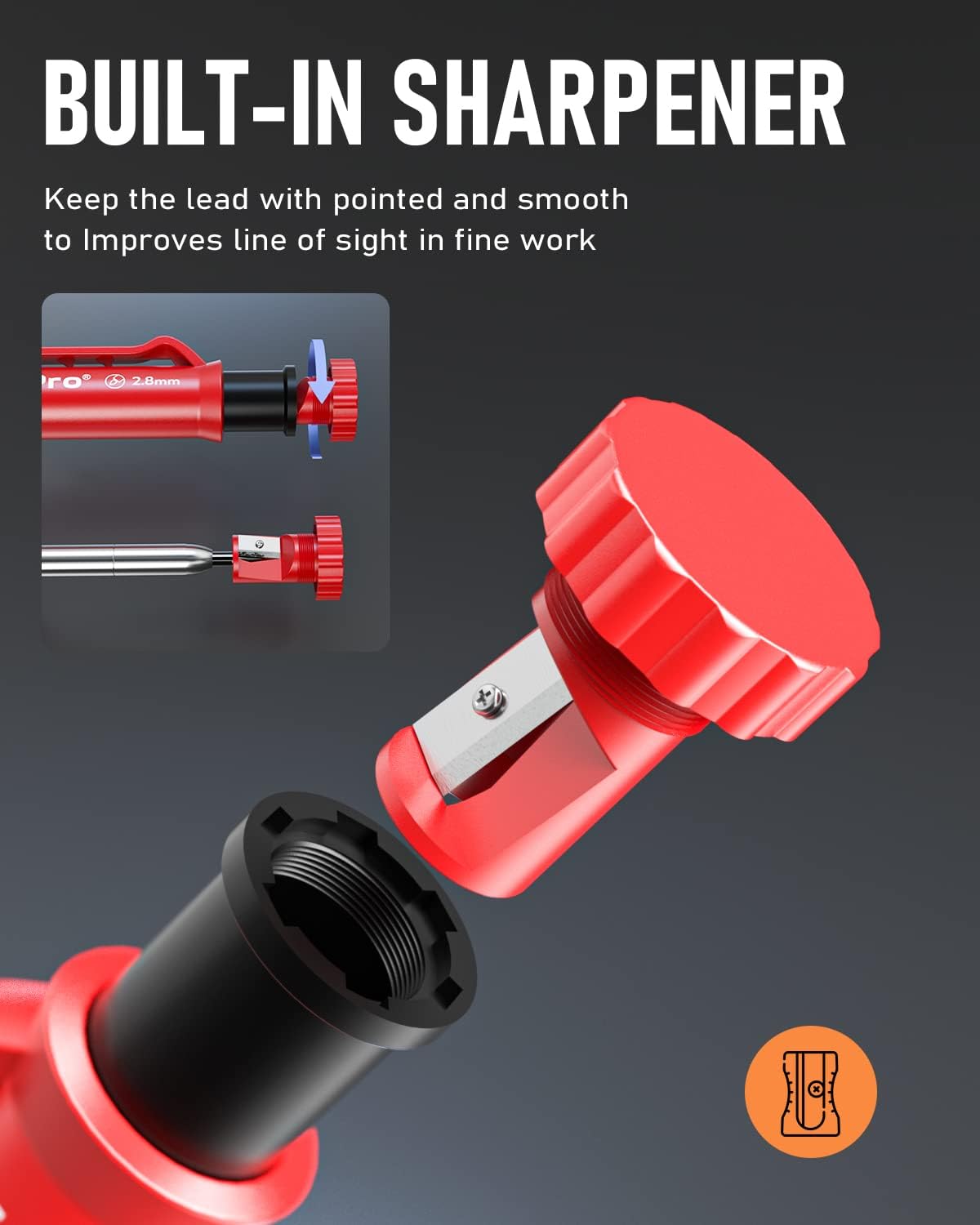 Thumbnail 2 de Nicpro Carpenter Pencil set 26 refills ✏️