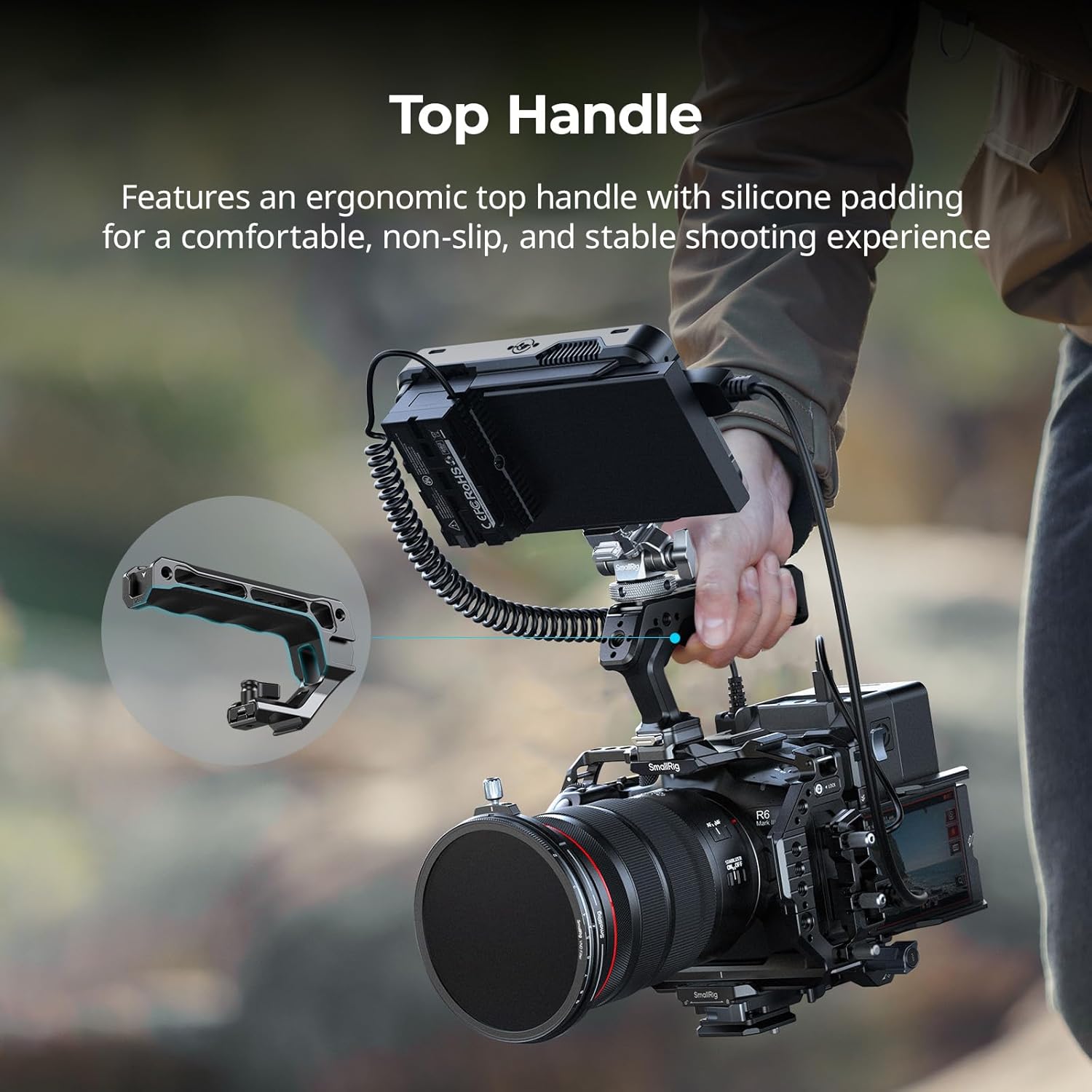 Thumbnail 2 de SmallRig Kit gabbia per Canon R6 Mark II / R6 Mark III con HawkLock e piastra Arca‑Swiss – per DJI RS 3/4