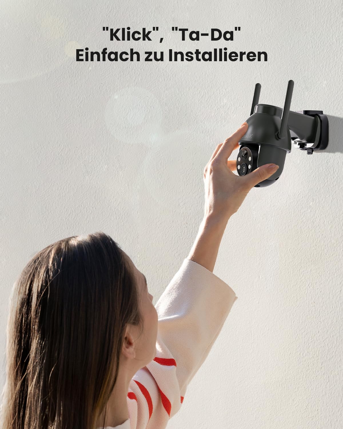Thumbnail 6 de ieGeek 2K 3MP Überwachungskamera Aussen Solar