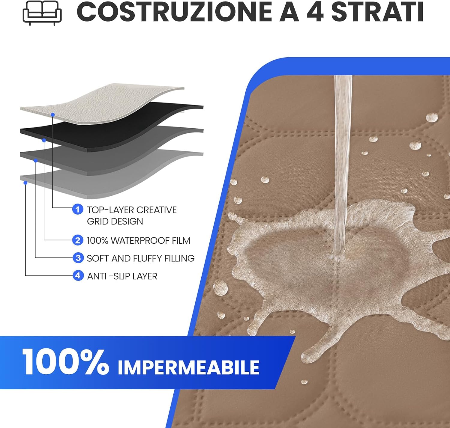 Detalle 2 de Ystyle copridivano 2 posti 1.35 m
