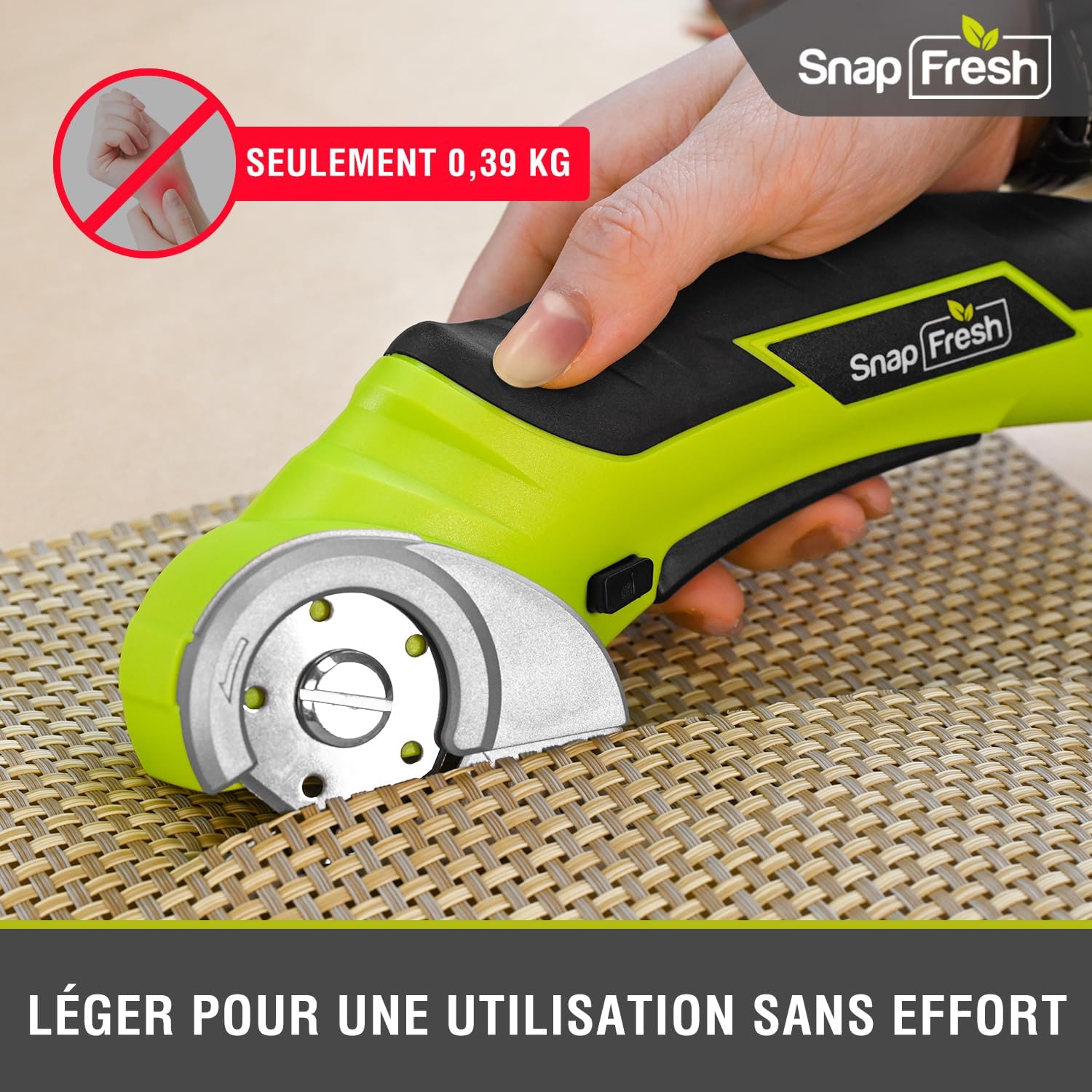 Thumbnail 6 de SnapFresh Ciseaux électrique rotatif 4V pour bricolage ✂️