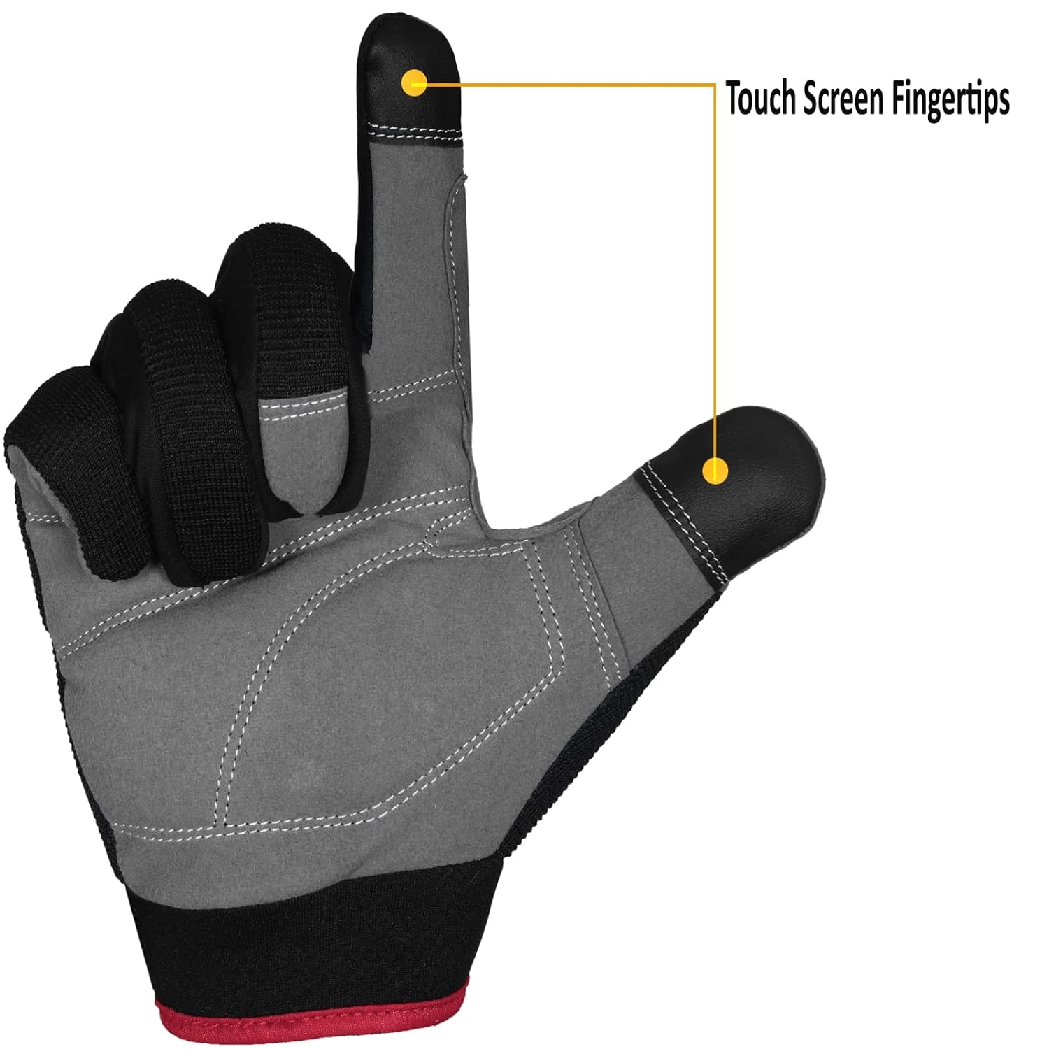 Detalle 2 de Guantes de trabajo para hombre M, pantalla táctil