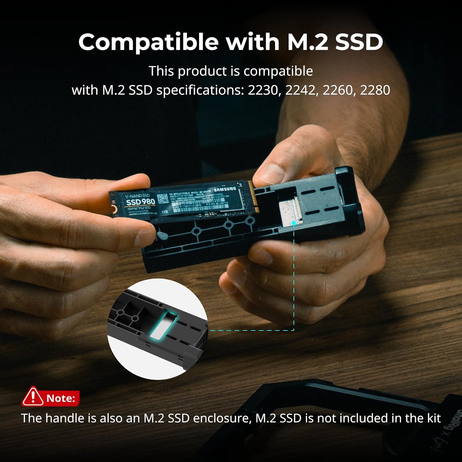 Thumbnail 5 de SMALLRIG 4841 rotatable handle with M.2 SSD