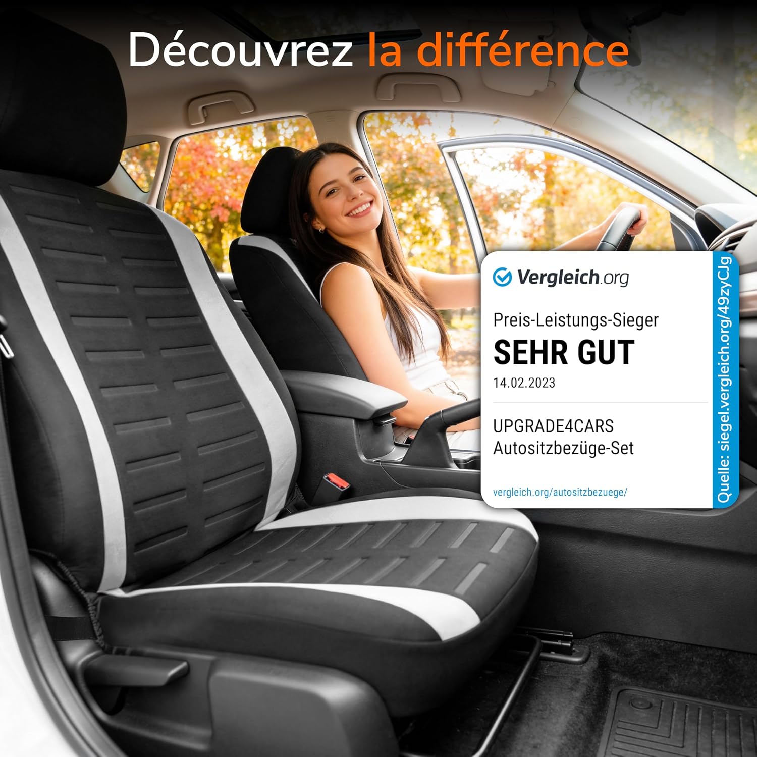 Thumbnail 5 de upgrade4cars Housses Siège Avant universelles 4 pcs
