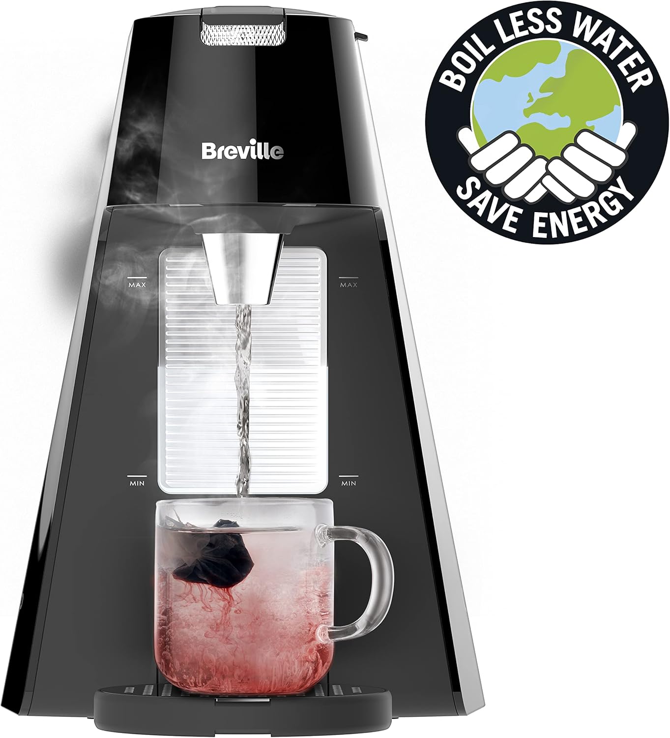 Thumbnail 4 de Breville HotCup Hot Water Dispenser | 1.7L, 3 KW Fast Boil, Gloss Black (VKT124)