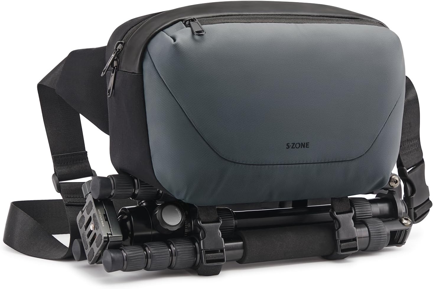 Detalle de S-ZONE 2 in 1 Camera Bag: Waterproof Sling Bag for DSLR/Mirrorless with Tripod Holder
