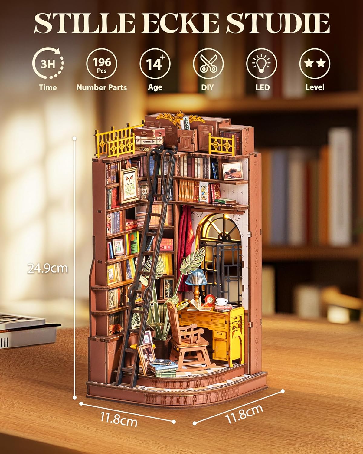 Detalle 2 de Rolife Book Nook Silent Corner 3,5 h 🏠