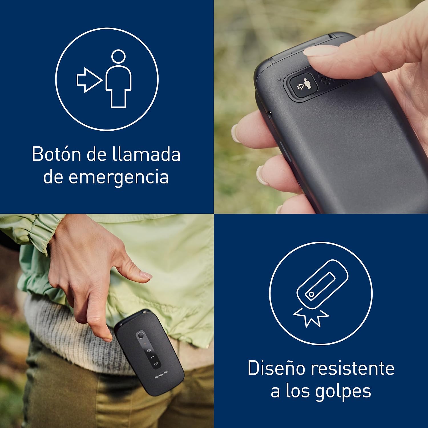 Thumbnail 5 de Panasonic KX-TU550EXB 📱 Teléfono Clamshell para Mayores 4G