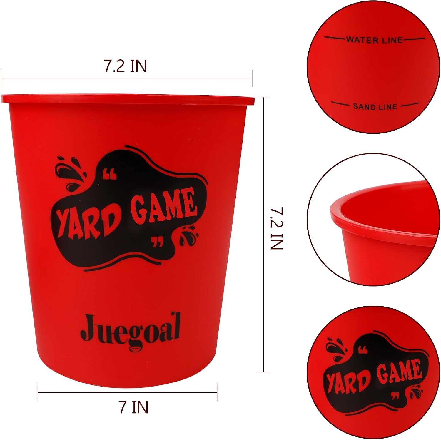 Detalle de Juegoal Outdoor Giant Yard Pong Game Set