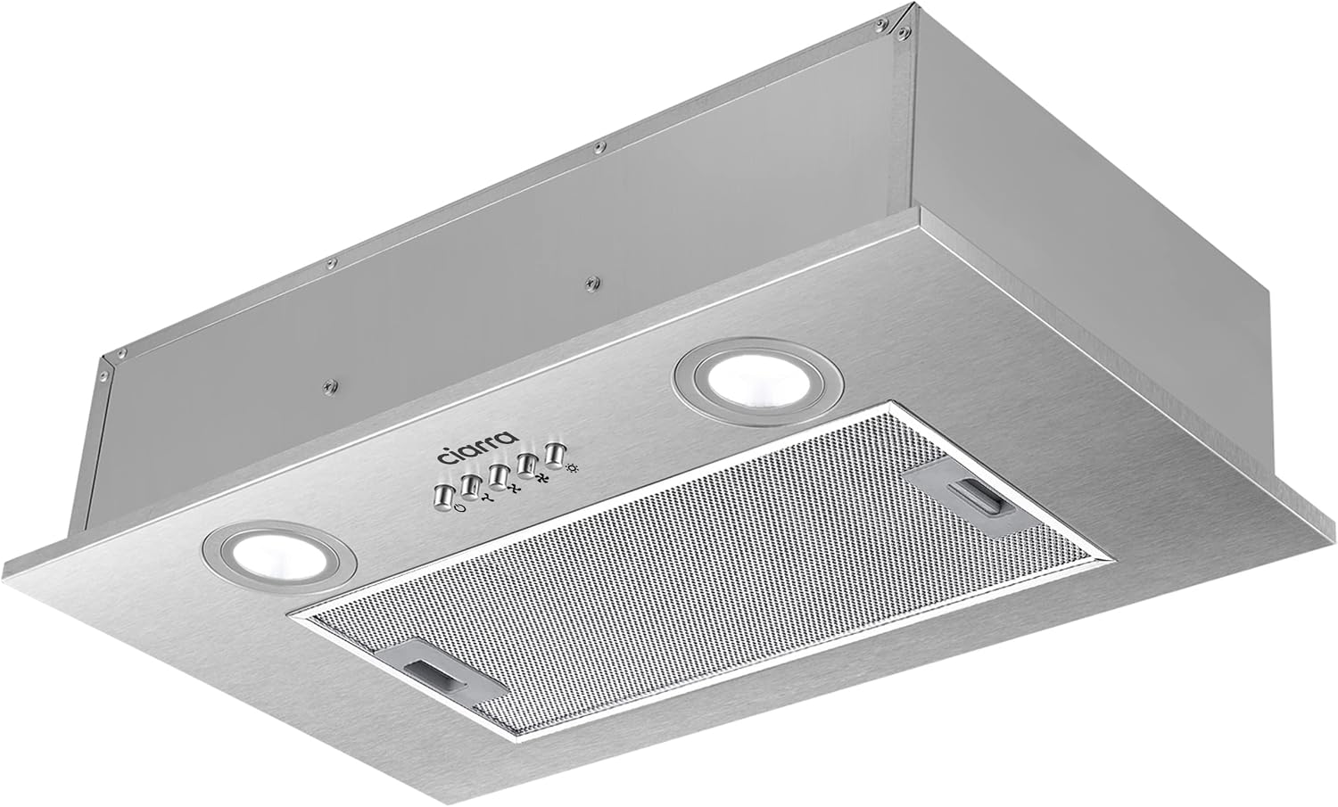 Detalle de CIARRA CBCS5913A onderbouwafzuigkap 52 cm, 300 m³/u, 3 standen