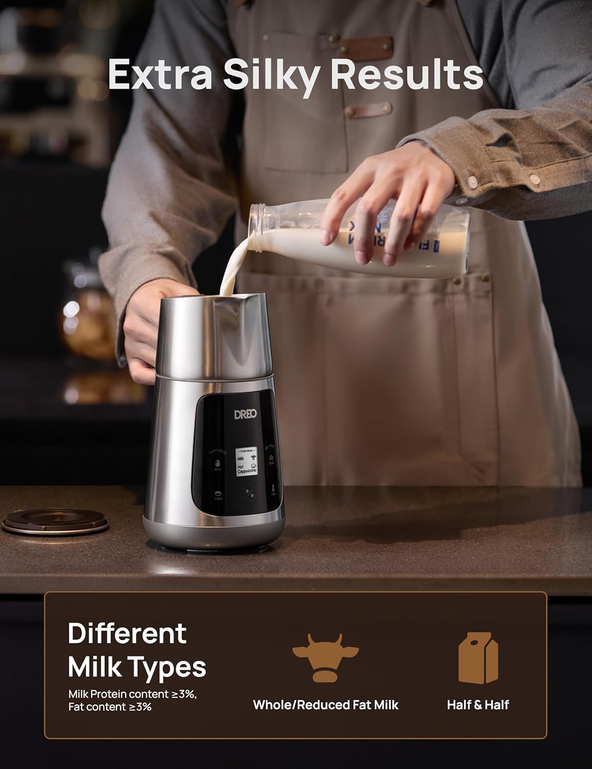 Thumbnail 3 de Dreo Milk Frother Upgraded 15oz
