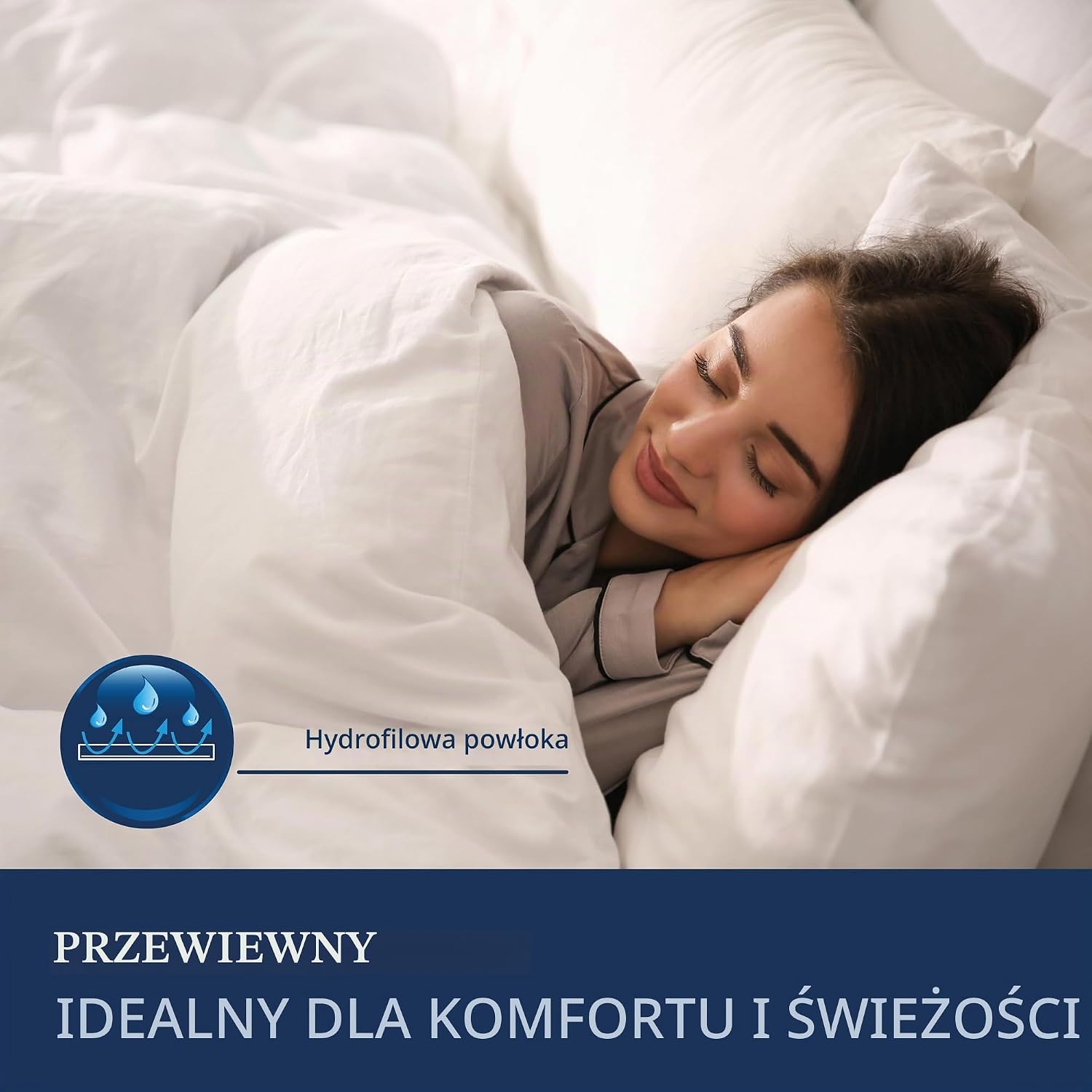 Detalle de Billerbeck 5106660001 Simone Superlight – kołdra jedwabna 135 × 200 cm