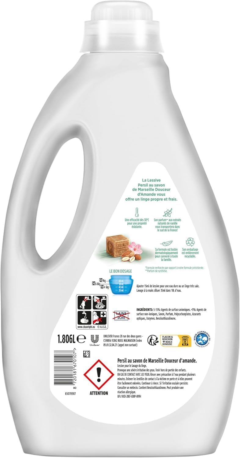 Thumbnail 2 de Persil Douceur d'Amande Lessive Liquide