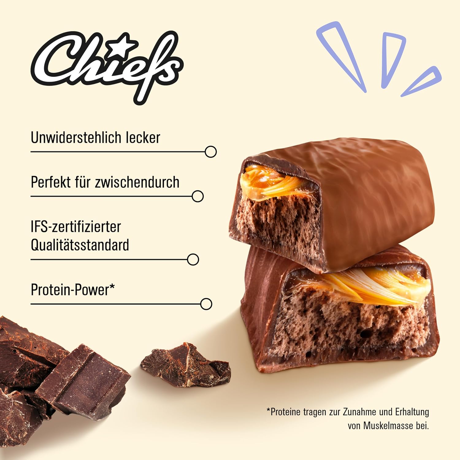 Thumbnail 4 de CHIEFS Soft Protein Riegel 16 g Eiweiß