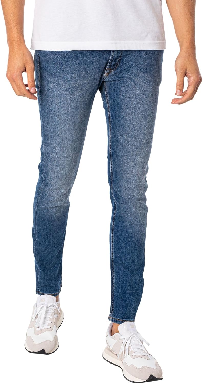 Detalle de JACK & JONES Liam Original Agi 005 skinnyjeans för herr med stretch