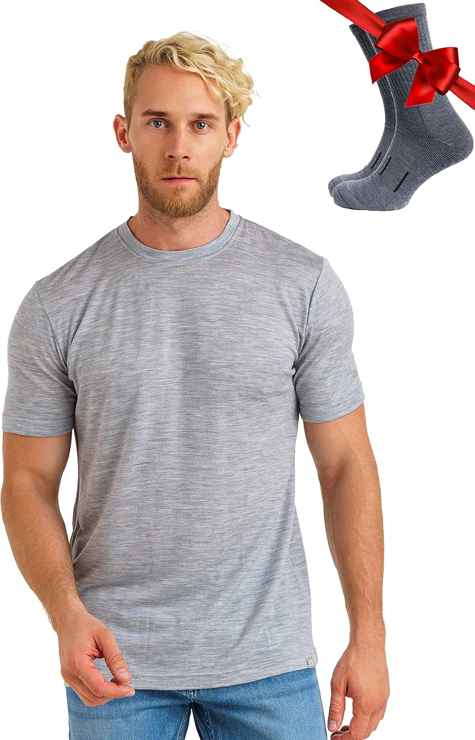 Detalle de Premium Merino Shirt Herren 165 g/m²
