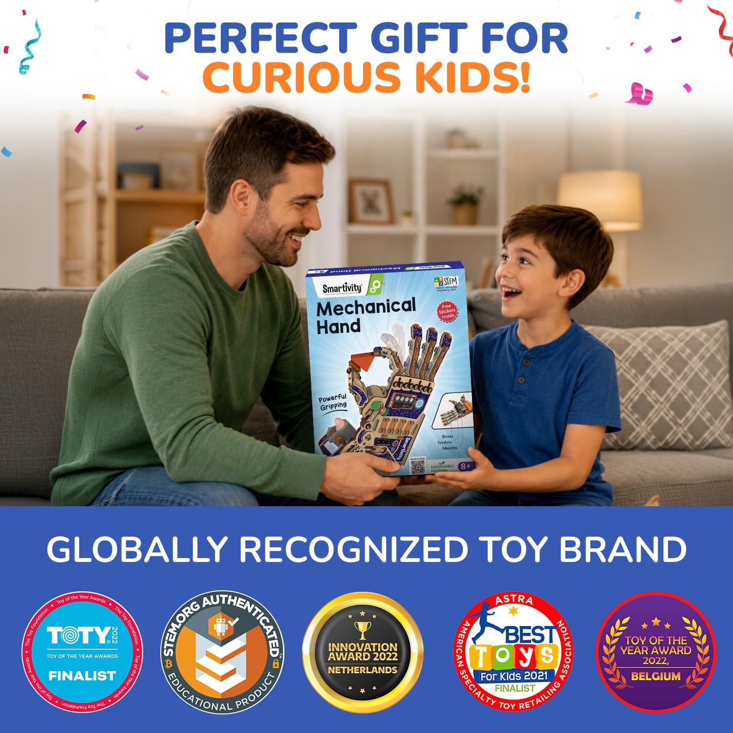 Thumbnail 5 de Smartivity DIY Robotic Mechanical Hand STEM Toy for Kids 8-14