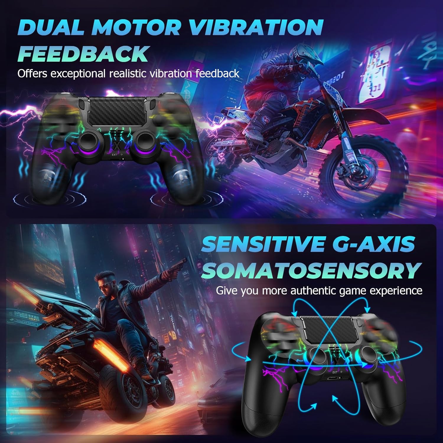 Detalle 2 de Suoxiom Wireless Controller für P4 mit 6‑Achsen Gyro