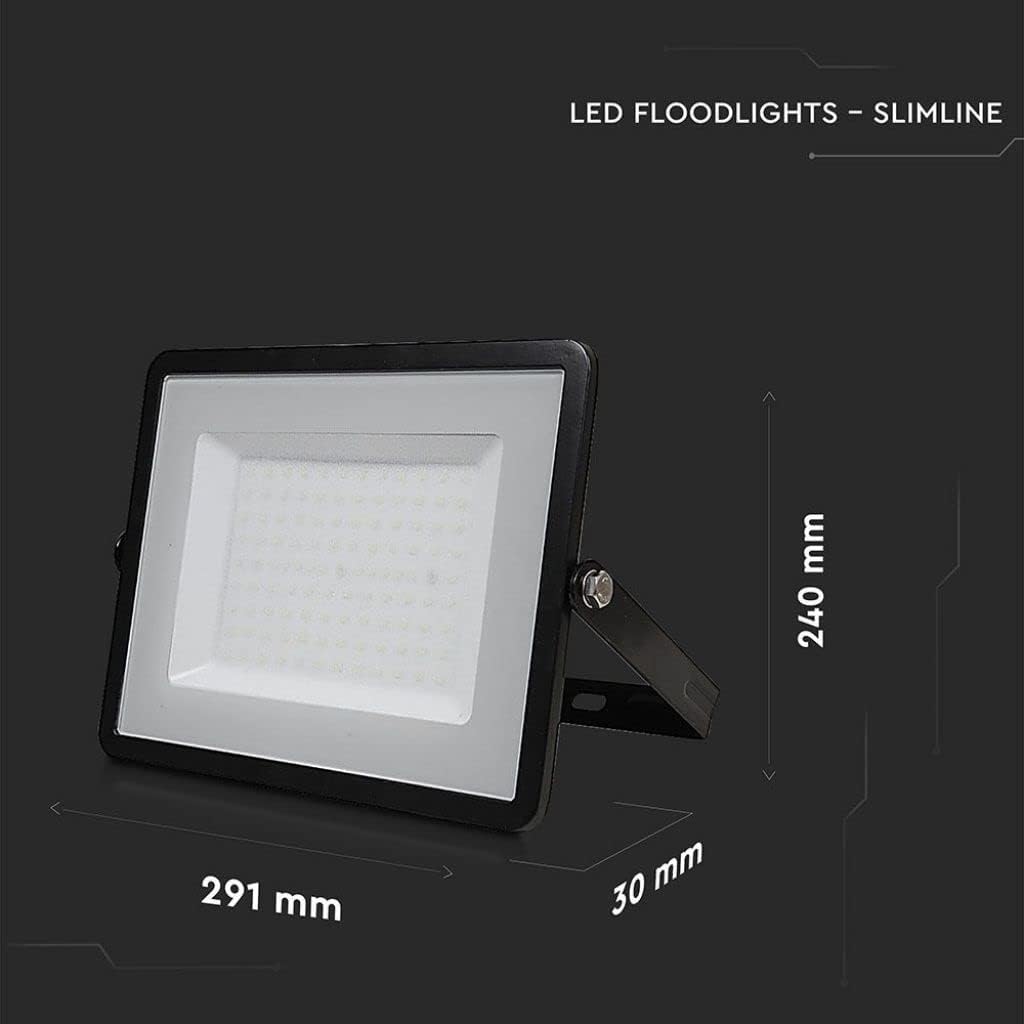 Detalle de V-TAC Faro LED da esterno 100W con chip Samsung, IP65, 8.200 lm (nero)